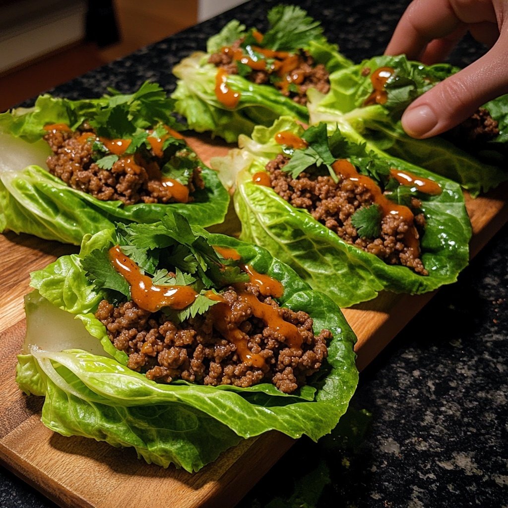 Ground Beef Lettuce Wraps