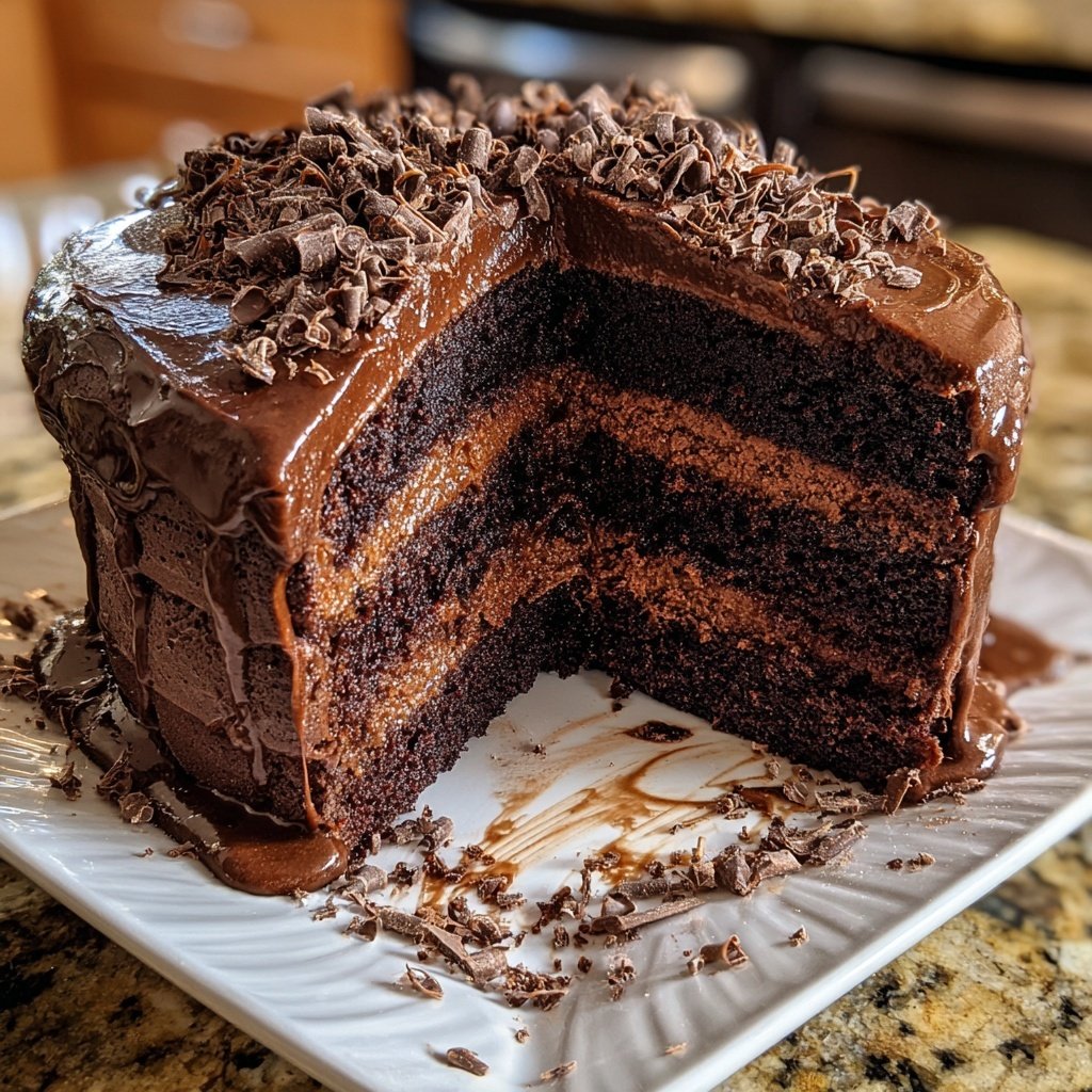 Moist Chocolate Layer Cake From Scratch
