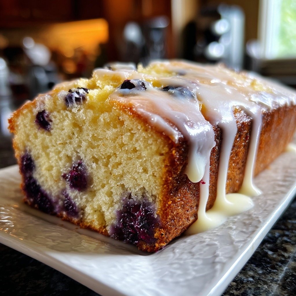 Lemon Blueberry Yogurt Tea Cake