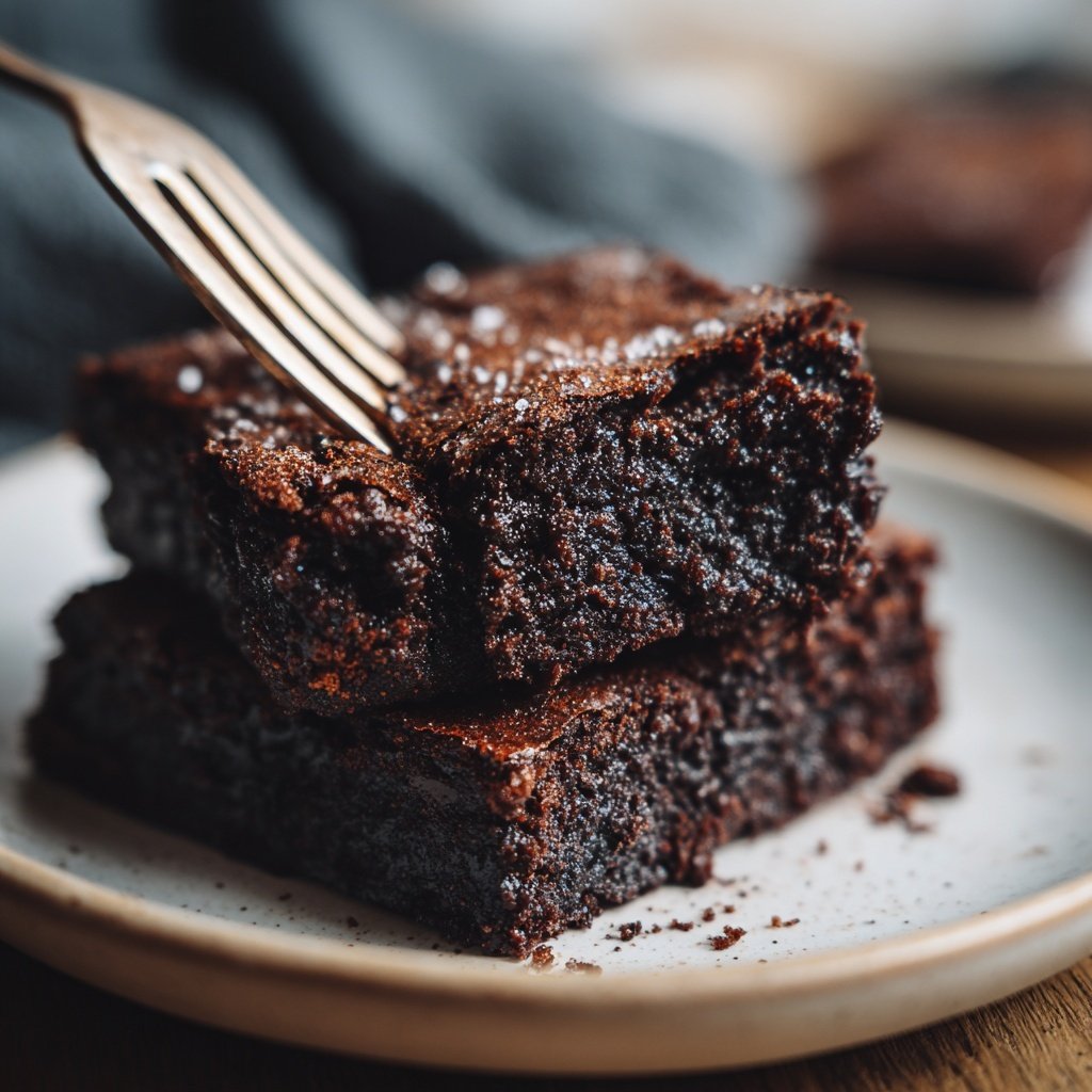 Cottage Cheese Brownies with Cinnamon Sugar