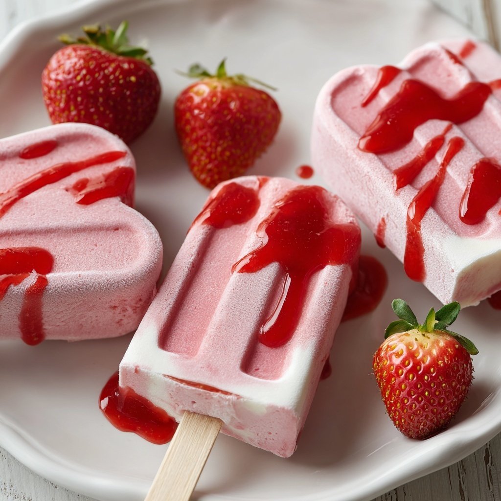 Valentines Snacks Strawberry Cream Pops