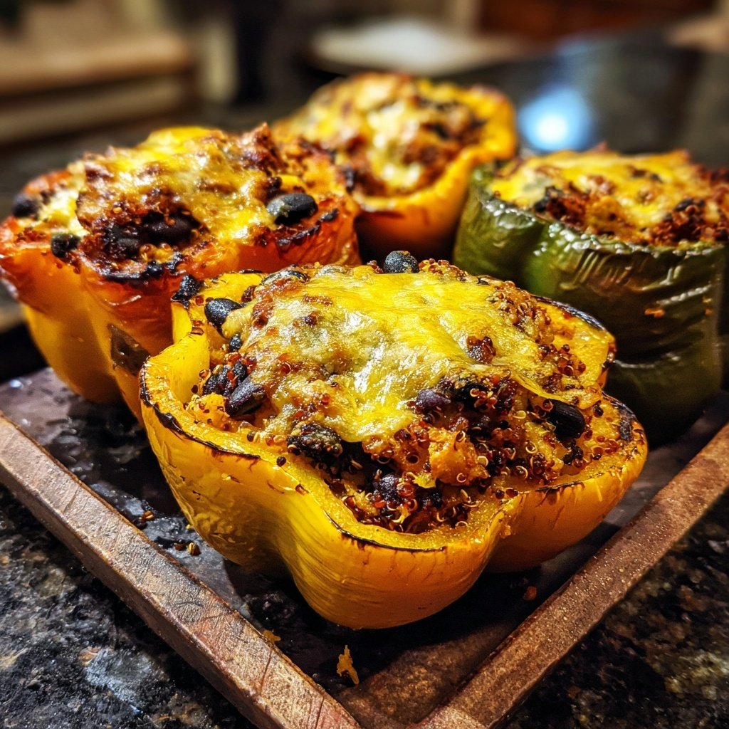 Roasted Stuffed Bell Peppers