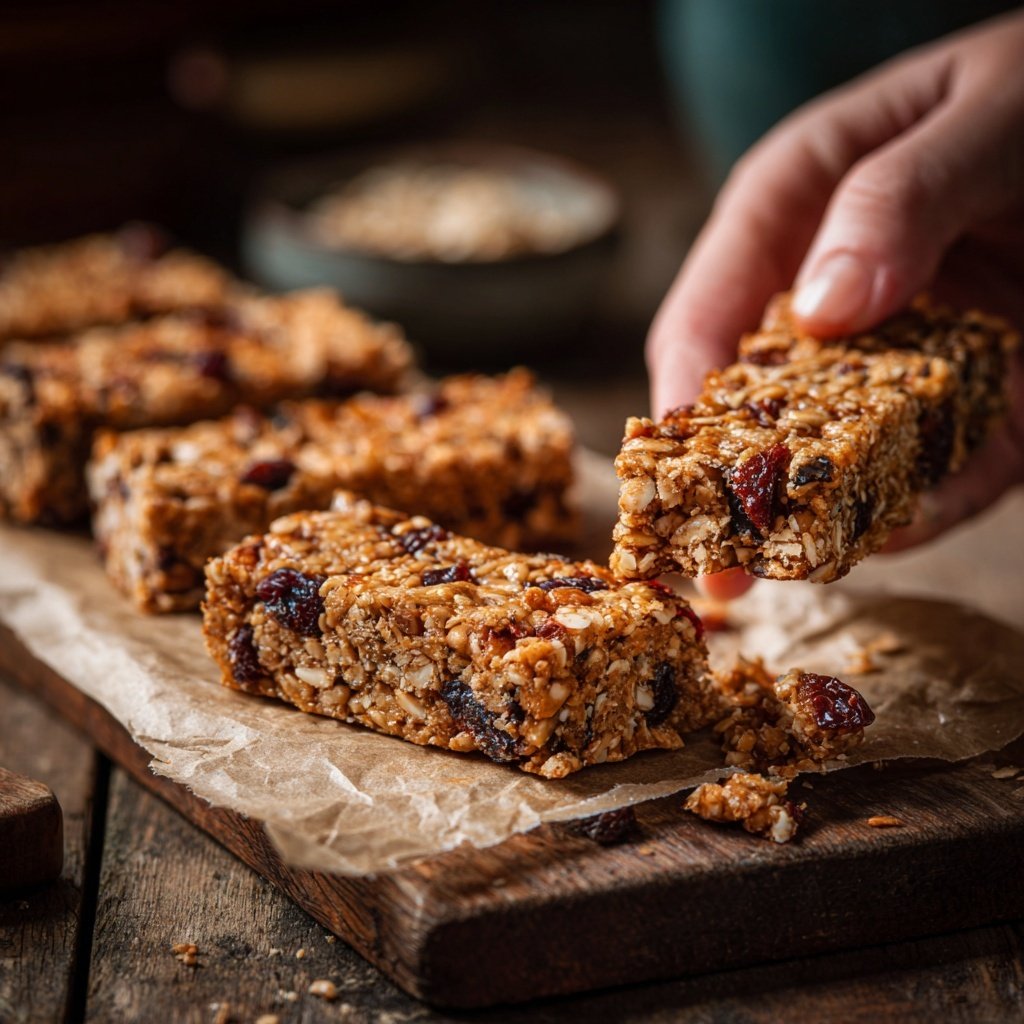 Healthy No Bake Oat Snack Bars