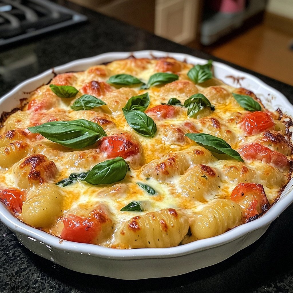 Sunday Tomato Basil Gnocchi Bake