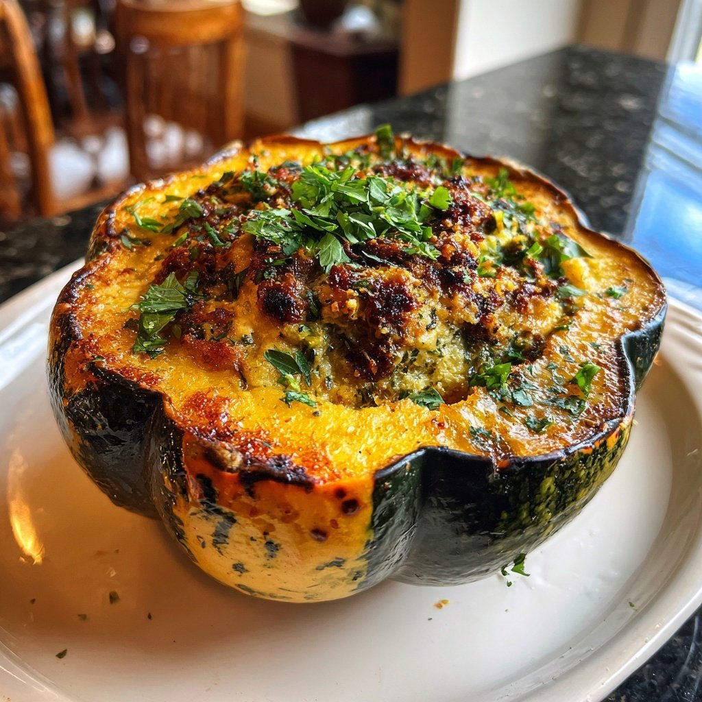 Sunday Stuffed Acorn Squash with Herbs